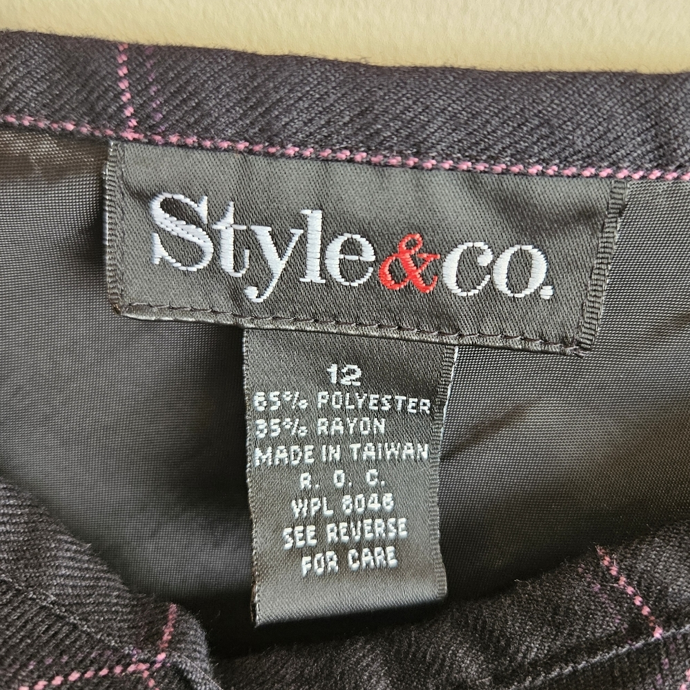 Vintage Style&Co Plaid Skirt - Picture 2 of 6